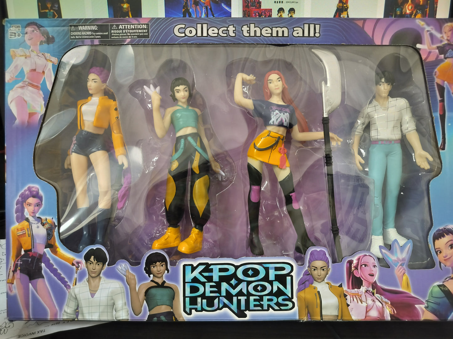 Kpop Demon Hunters Dolls/figurines, Anime Style Fashion kpop Dolls Set for Girls, Cute K Pop Collectible Toy Gift, Rumi Mira Zoey and Jinu
