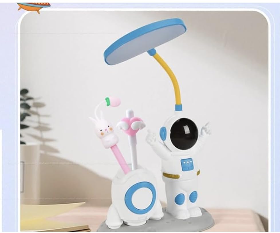 Arjoos | Little LED Desk Light Study Night Table Lamp | SB Charging Cable Table Lamp (20 cm, Assorted) | Birthday Gifts for Kids - Pack of 1 - ( Ages - 3+ )