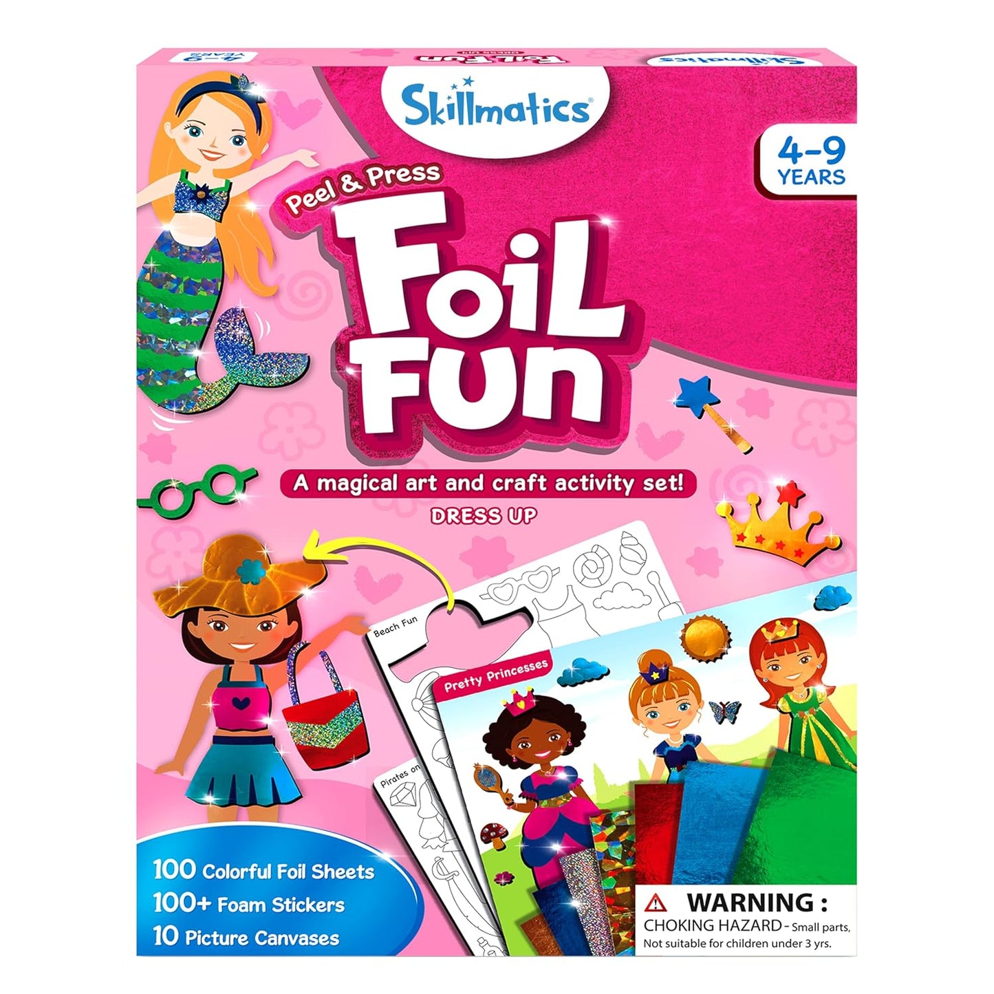 Arjoos | Foil Fun Dress Up, No Mess Art for Kids, Craft Kits & Supplies | DIY Creative Activity | Gifts for Girls & Boys | Birthday Gifts for Kids - Pack of 1