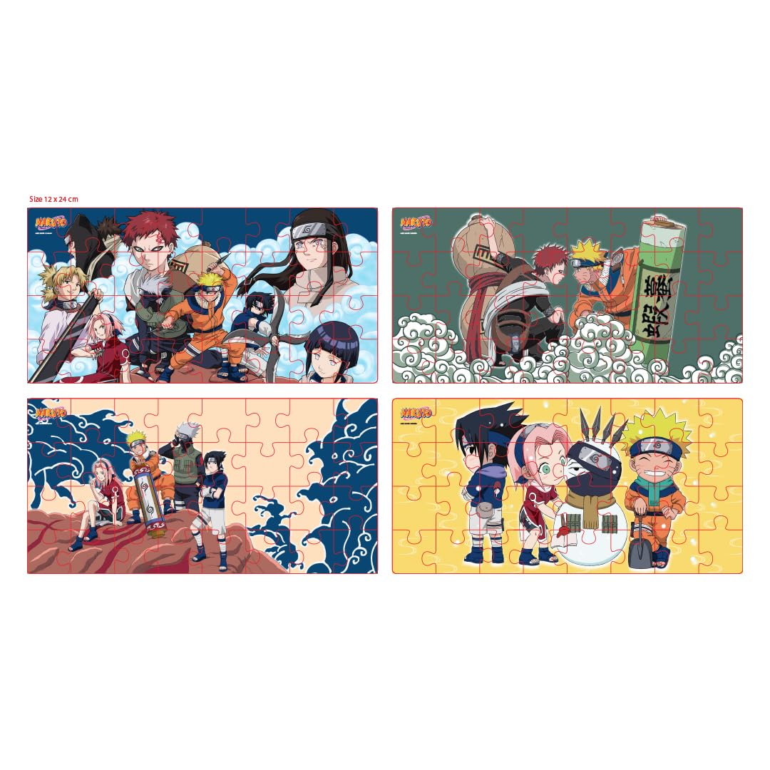 Arjoos | Naruto Jigsaw Puzzles Bundle (96 pieces) - 3 In 1 | Return Gifts for Kids | 4+years