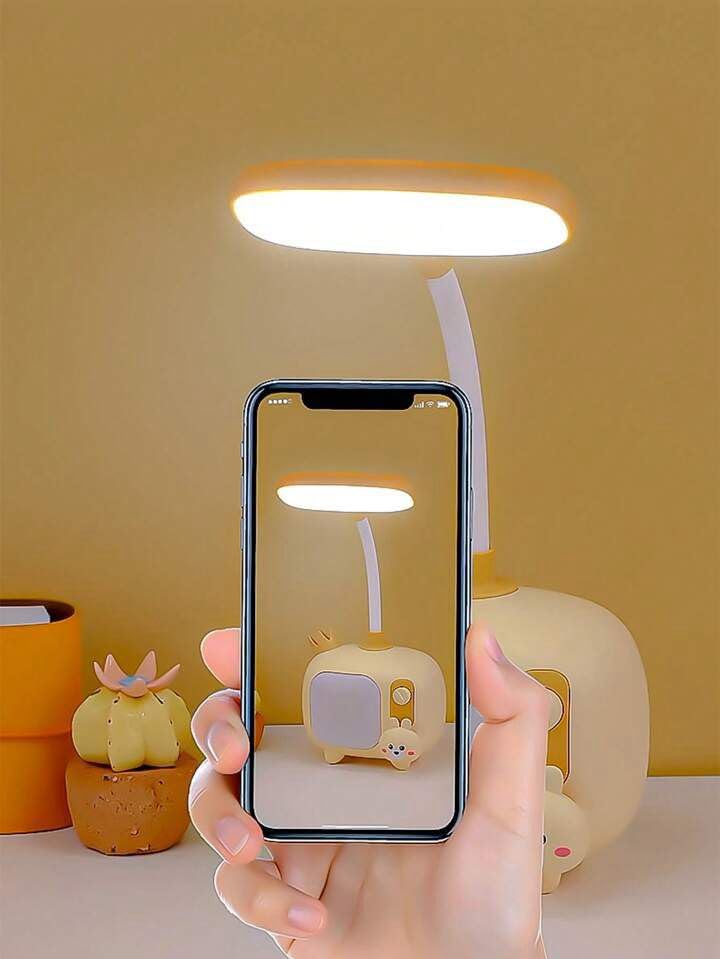 Arjoos | 2-in-1 USB Rechargeable LED Study Table Lamp with Pen Holder for Kids – Eye Protection Desk Light for Girls & Boys | Flexible Neck, Touch Control | Ideal for Bedroom & Study Table | Birthday Gifts for Kids - Pack of 1 - ( Ages - 3+ )