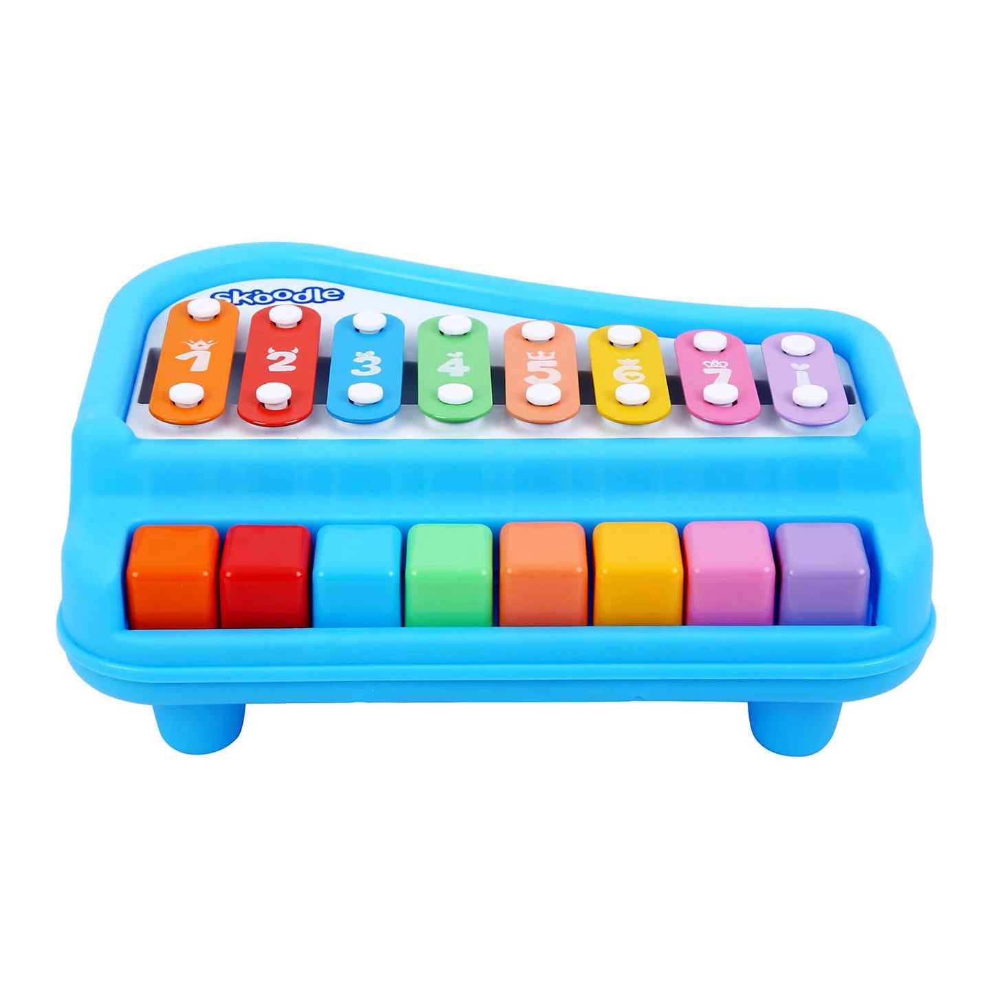 Arjoos | 2-in-1 Xylophone Musical Piano | Interactive Preschool Learning Instrument & Toy with 8 Keys, 2 Mallets | Ideal for Baby, Boys and Girls | Birthday Gift For Kids 5+ Years