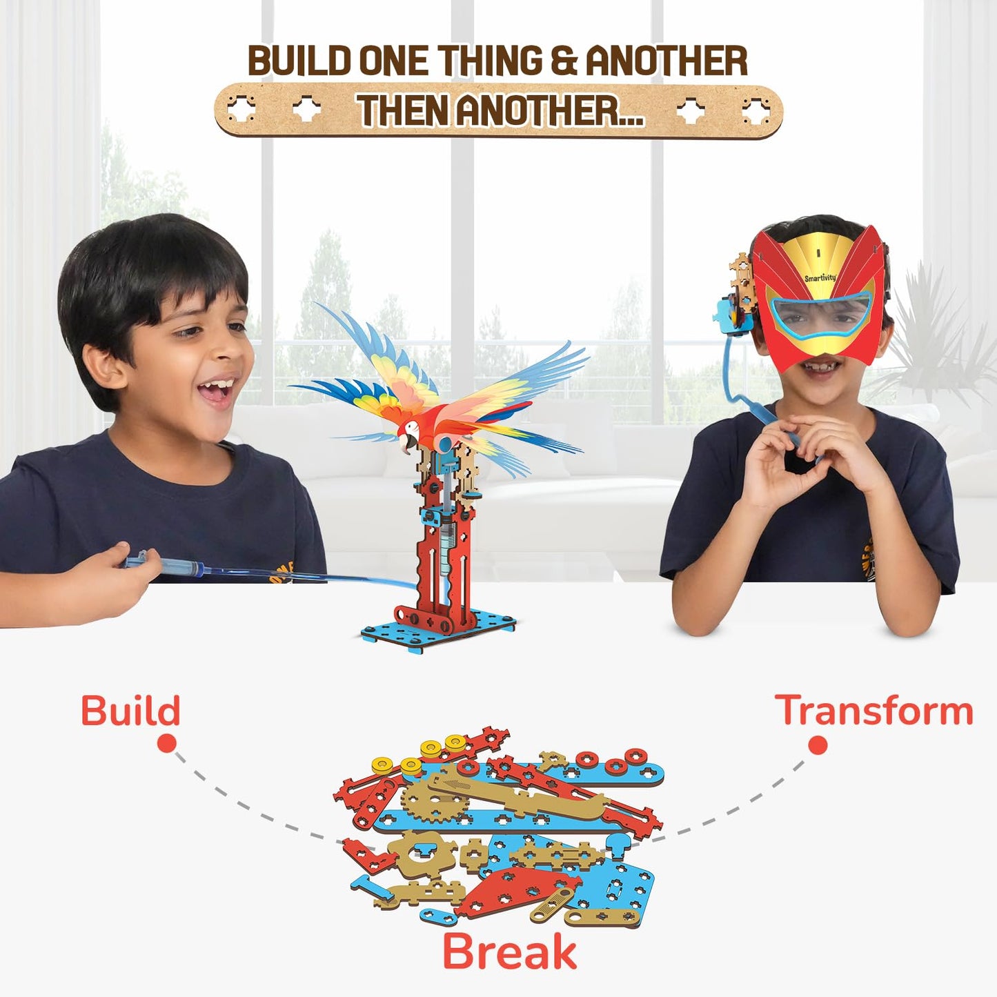 Arjoos | 25 in 1 Multi-Builds Hydraulic Kit STEM DIY Kit | Educational Science Toy | STEM Learning Toys for Kids | Birthday Gifts for Kids - Age - 6+Years