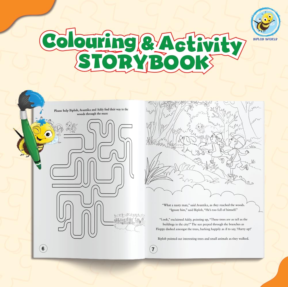 Arjoos | Educational Story-Based Puzzle Set | 4 Jigsaw Puzzles & 1 Activity Book on Natural Pesticides | Birthday Gifts for Kids - Pack of 1 - ( Age - 6+ )