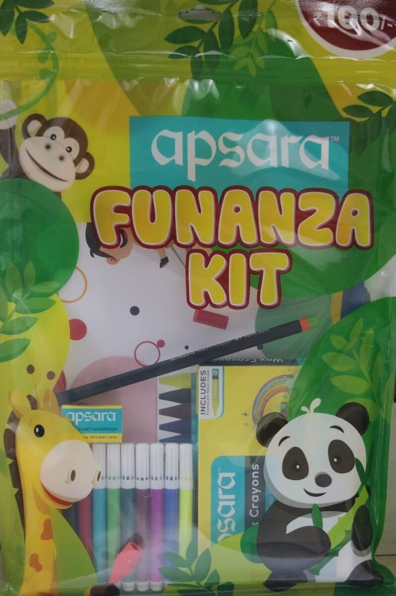 Arjoos | Apsara Funanza Kit - All-in-One Arts & Crafts Kit for Endless Creativity | Birthday Return gift for kids - ( Ages- 3+)
