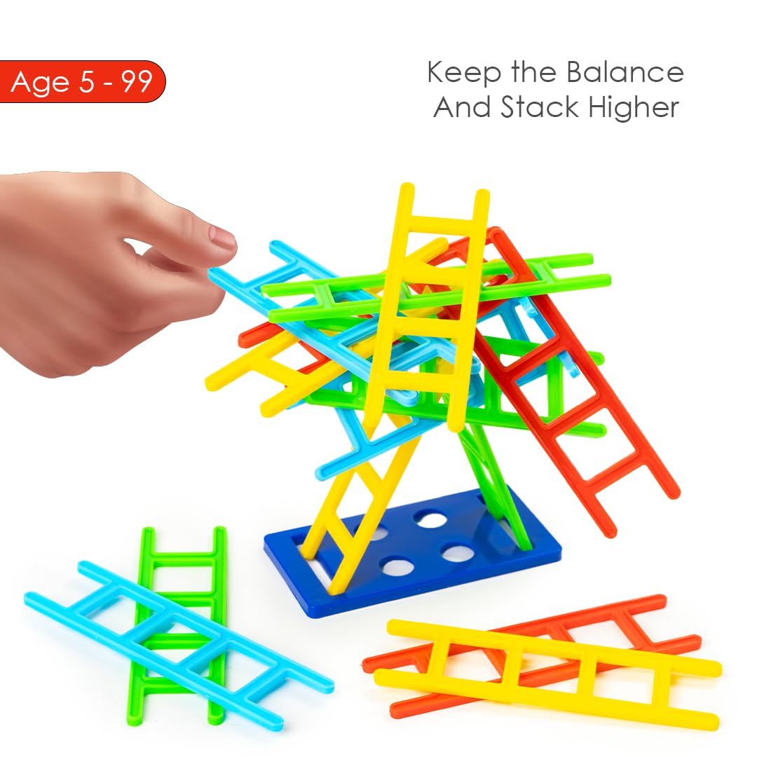 Arjoos | Balance The Ladders - Balancing Game | Stacking & Balancing Skill Game for Family & Kids | Birthday Gifts for Kids - Age - 5+Years