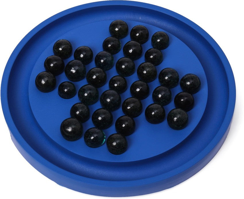 Arjoos | Brainvita Mini With Pearl Finish Marbles For Kid | Challenging Board Game with Pearl Finish Marbles | Brain Development Single Player Game | Birthday Return Gift for Kids - ( Age 5+ ).
