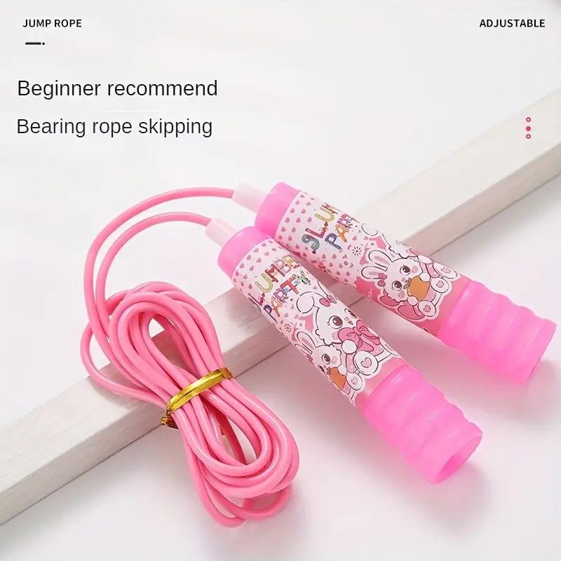 Arjoos | Cartoon PVC Skipping Rope for Kids & Adults – Adjustable Jump Rope for Fitness, Exercise & Weight Loss | Durable Sports Rope with Storage Box | Birthday Gifts for Kids - Pack of 1 - ( Ages - 3+ )