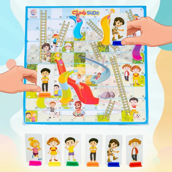 Arjoos | 2 In 1 Climb Slide Double Sided Playing Board | Fun & Safe for Little Adventurers | Double Sided Playing Board| Birthday Gifts for Kids - Age - 4+Years