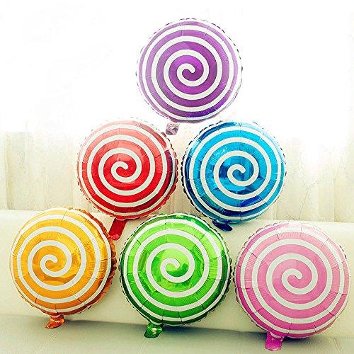 Arjoos | Colorful Lollipop Balloons - Fun Candy Foil Balloons for Birthday Parties, Celebrations, and Events | Party supplies Kit For Birthday Parties - ( Pack of 1 , Multicolour )