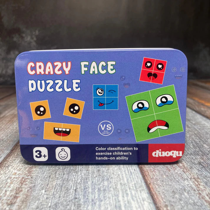 Arjoos | Face Changing Game for Kids, Smiley Face Emoji Cube for Kids, Learning & Educational Blocks Expressions Puzzles Emotion Change Toy with 16 Face Cube and 72 Cards for Kids (Multi Colour) | Toys for kids