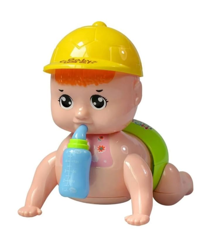 Arjoos | Cute Crawling Baby Toy | Musical Crawling Baby | Crawling Toys | Musical Toy for Kid | Sound Toys | Baby Activity Toy for Kids | Birthday Gifts for Kids - Pack of 1 - ( Ages - 3+ )