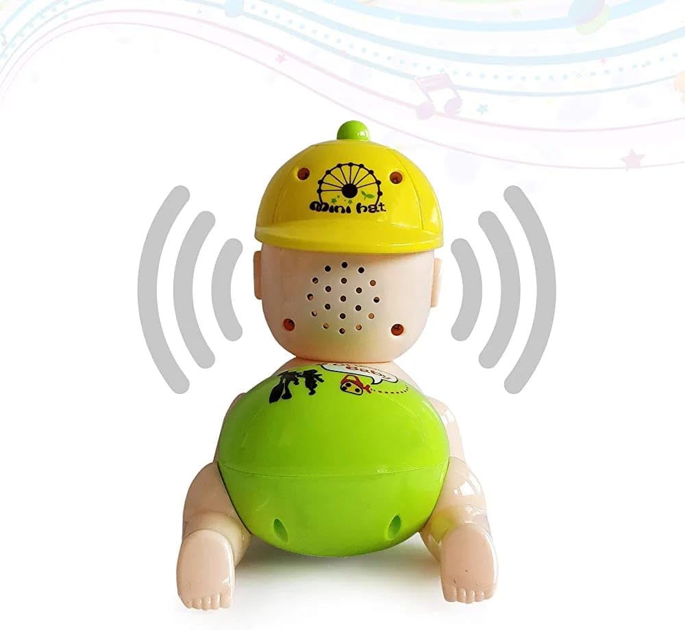 Arjoos | Cute Crawling Baby Toy | Musical Crawling Baby | Crawling Toys | Musical Toy for Kid | Sound Toys | Baby Activity Toy for Kids | Birthday Gifts for Kids - Pack of 1 - ( Ages - 3+ )