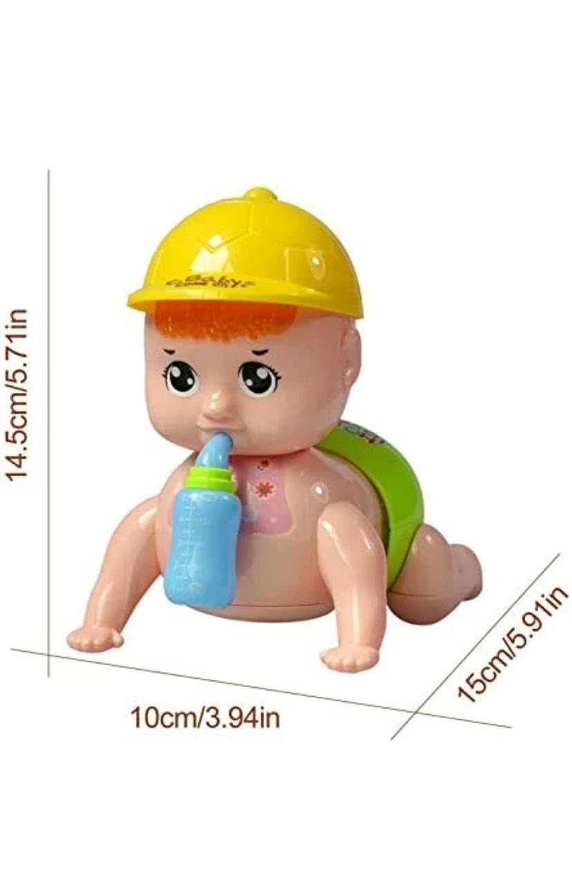 Arjoos | Cute Crawling Baby Toy | Musical Crawling Baby | Crawling Toys | Musical Toy for Kid | Sound Toys | Baby Activity Toy for Kids | Birthday Gifts for Kids - Pack of 1 - ( Ages - 3+ )
