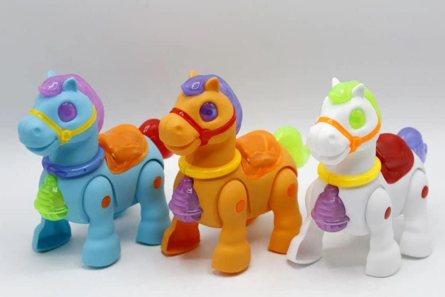 Arjoos | Dancing Horse for Kids with Music & Lights | Battery Operated Rotating Lighting Musical Dancing Unicorn Toy for Kids | Birthday Gifts for Kids - Pack of 1 - ( Ages - 3+ )