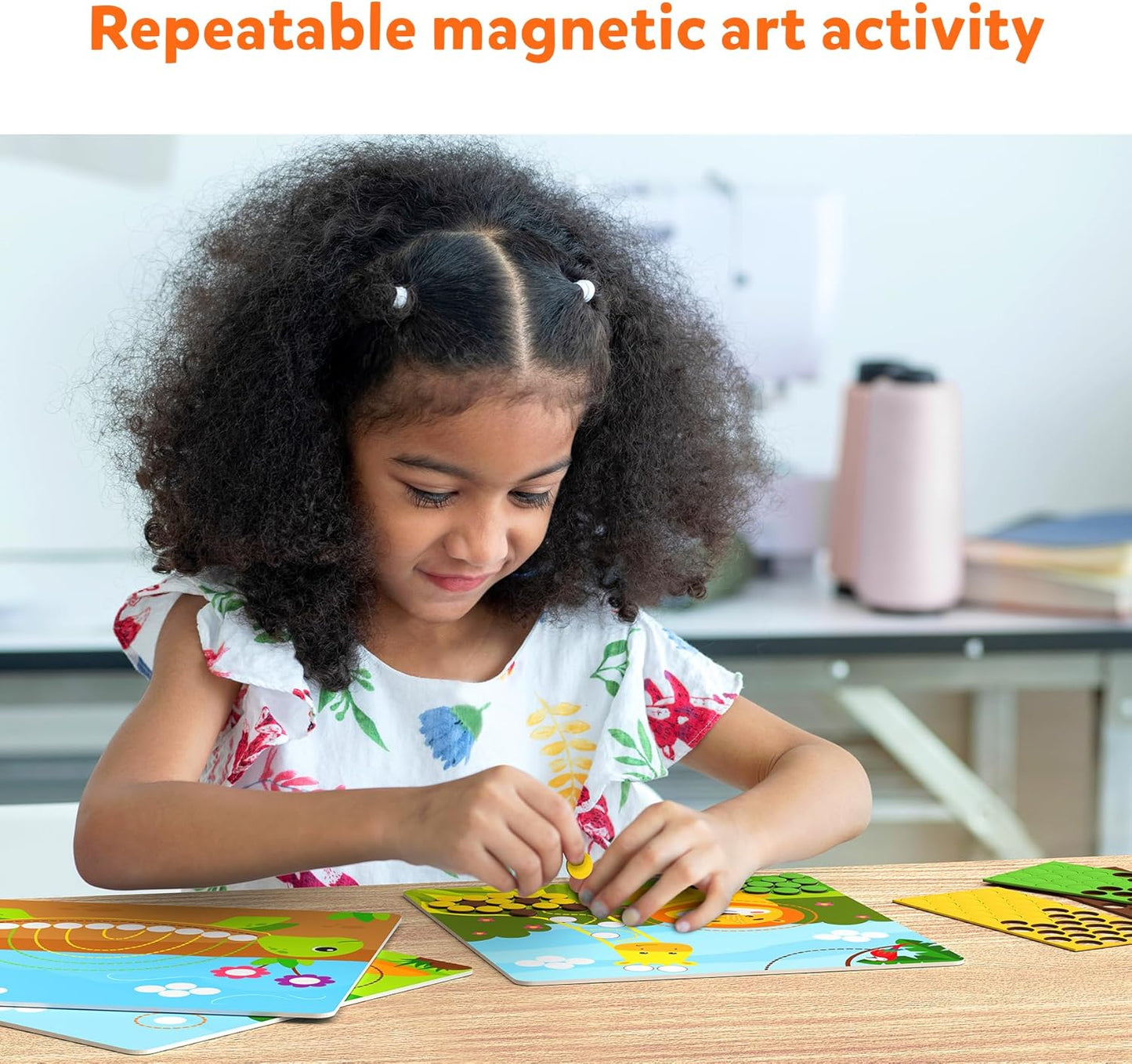 Arjoos | Dot It with Magnets Animal Planet - Art Activity | No Mess Repeatable Art for Kids | Craft Kits, DIY Creative Activity | Birthday Gifts for Kids - Age - 3+Years