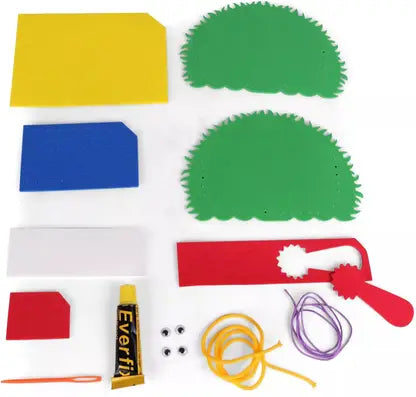 Arjoos | EVA Peacock Purse Making Kit for Kids – DIY Craft Activity Set with Pre-Cut Foam Pieces | Fun Art & Craft Gift for Girls | Educational & Creative Toy (Peacock Design) | Birthday Gifts for Kids - Pack of 1 - ( Ages - 3+ )