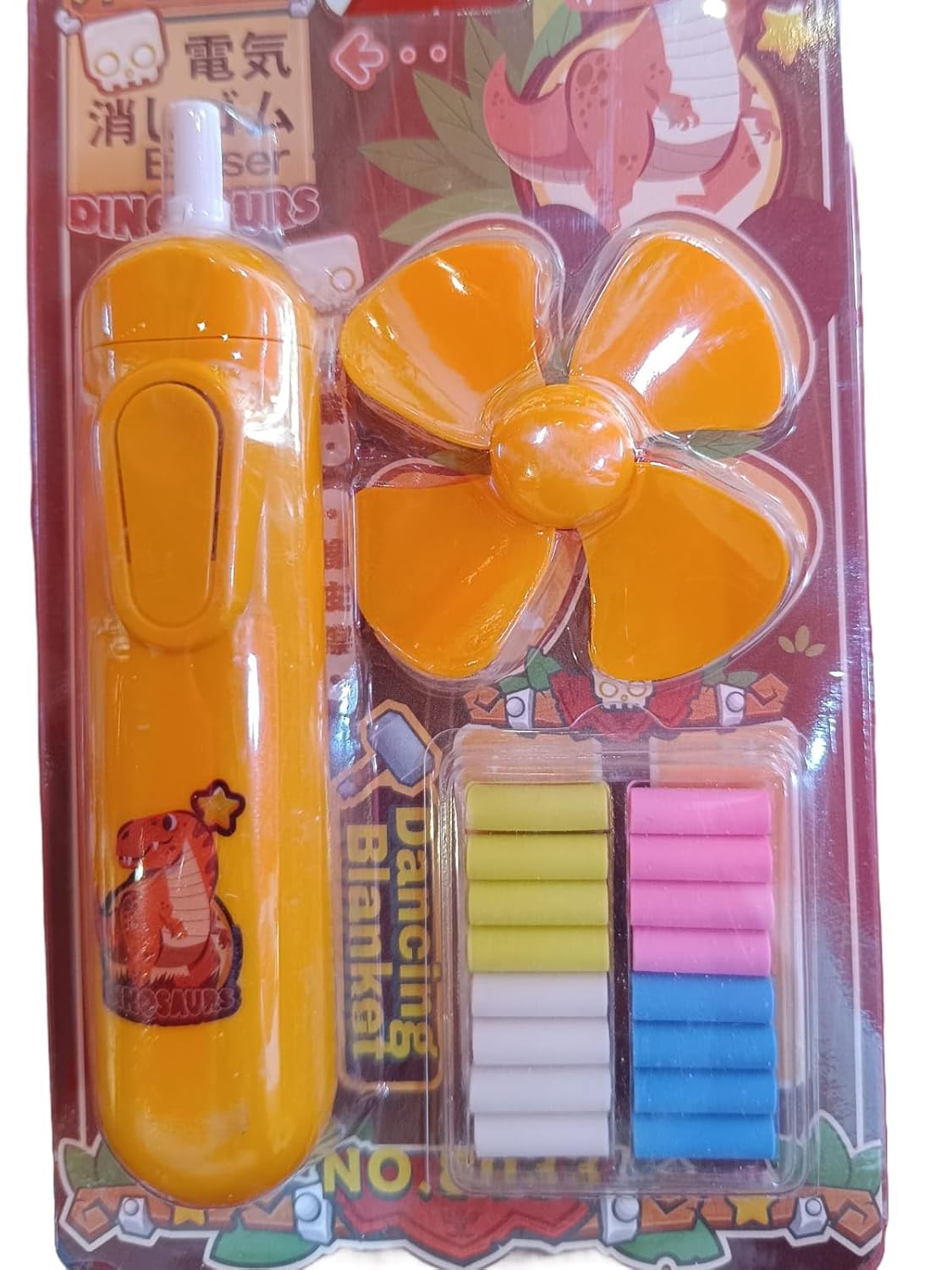 Arjoos | Electric Eraser Set for Artists & Students – Battery Operated Precision Eraser Kit with Refill Tips | Ideal for Sketching, Drawing & School Use (Assorted Colors) | Birthday Gifts for Kids - Pack of 1 - ( Ages - 3+ )