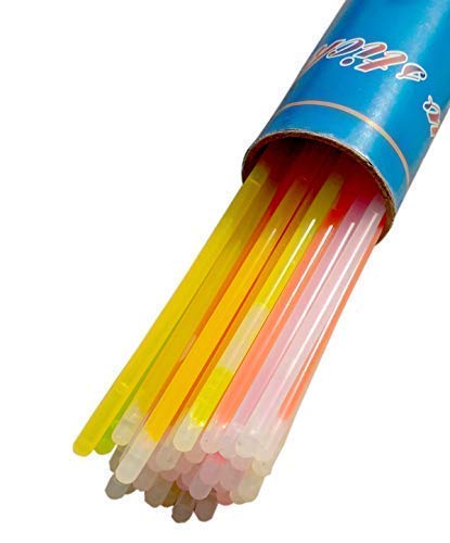 Arjoos | Glow Sticks Bracelets - 50 Pack Glow in The Dark Party Favors for Kids & Adults | Mixed Colors Glow Bands for Parties, Birthdays, Halloween, Camping, Raves - 1 Pack