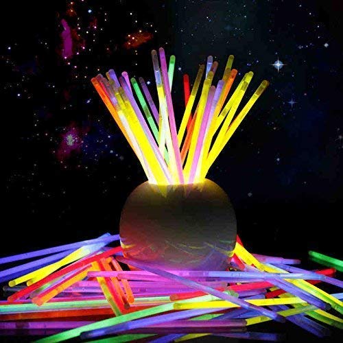 Arjoos | Glow Sticks Bracelets - 50 Pack Glow in The Dark Party Favors for Kids & Adults | Mixed Colors Glow Bands for Parties, Birthdays, Halloween, Camping, Raves - 1 Pack