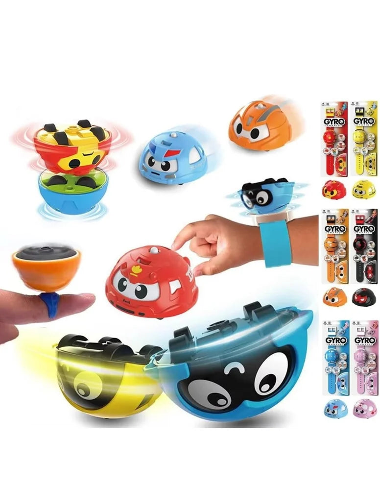 Arjoos | Gyro Rotation Watch Game Toy for Kids | Spinning Top Battle Watch with Launcher | Interactive Fidget Toy for Boys & Girls | Fun Stress Relief & Birthday Gift Idea | Birthday Gifts for Kids - pack of 1 , Assorted Colour .