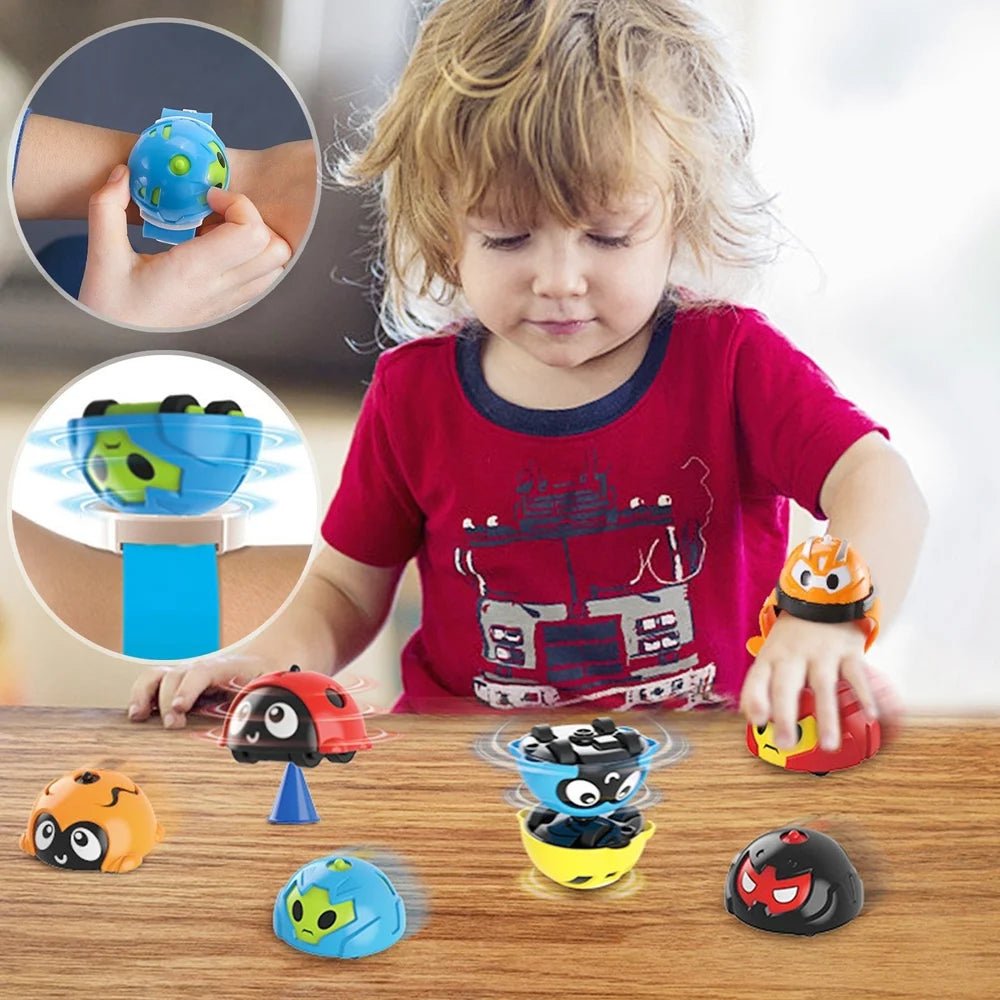 Arjoos | Gyro Rotation Watch Game Toy for Kids | Spinning Top Battle Watch with Launcher | Interactive Fidget Toy for Boys & Girls | Fun Stress Relief & Birthday Gift Idea | Birthday Gifts for Kids - pack of 1 , Assorted Colour .