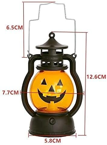 Arjoos | Halloween Pumpkin Lights - Mini | Portable Mini Halloween Lanterns LED Night Light Halloween Decoration Prop | Halloween Party supplies for Kids & Adults - 1pcs .