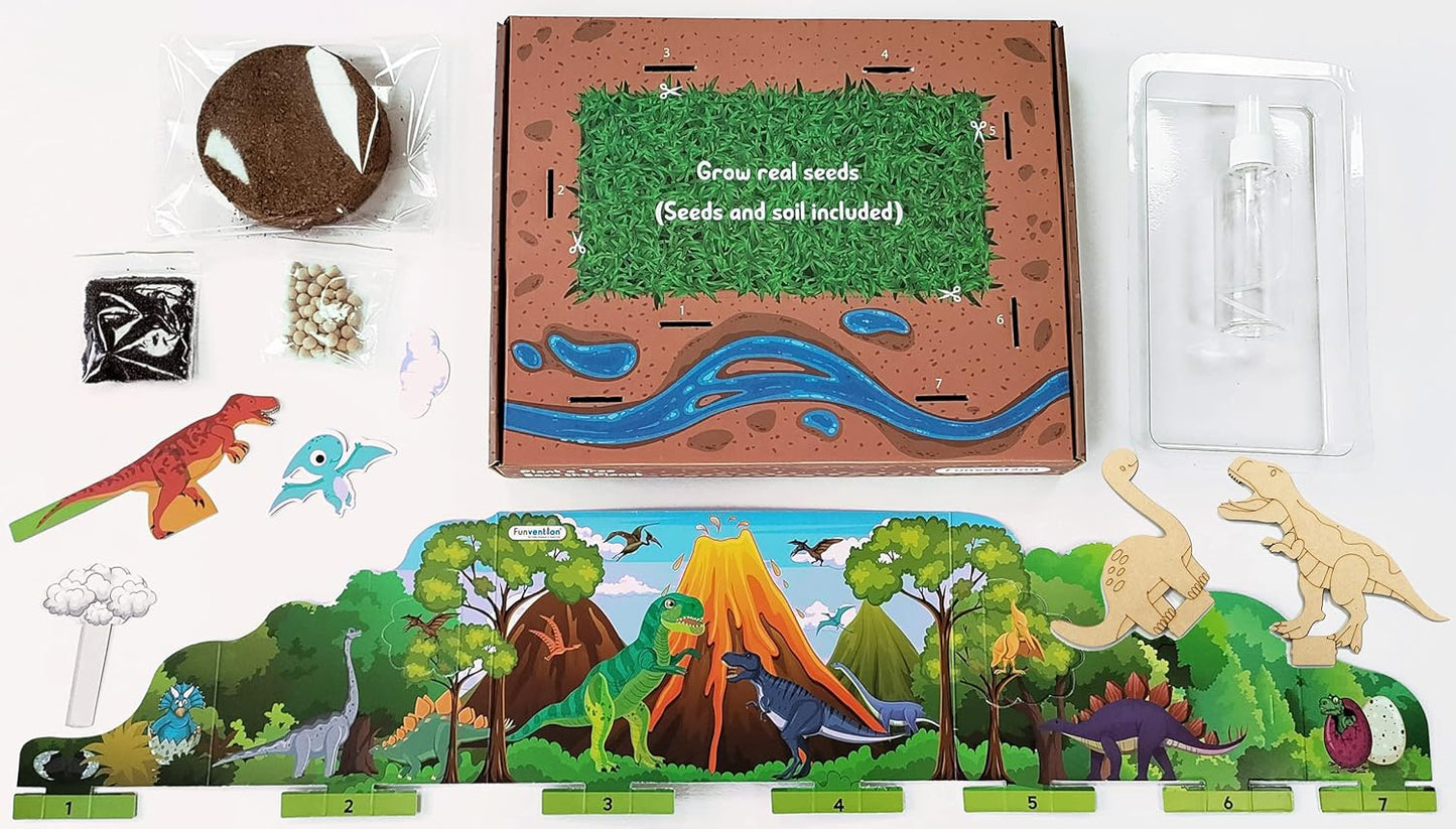 Arjoos | Jurassic Garden - Sprinkler Irrigation Kit | DIY STEM Learning Kit For Kids | Birthday Gifts for Kids | (Ages 5+)