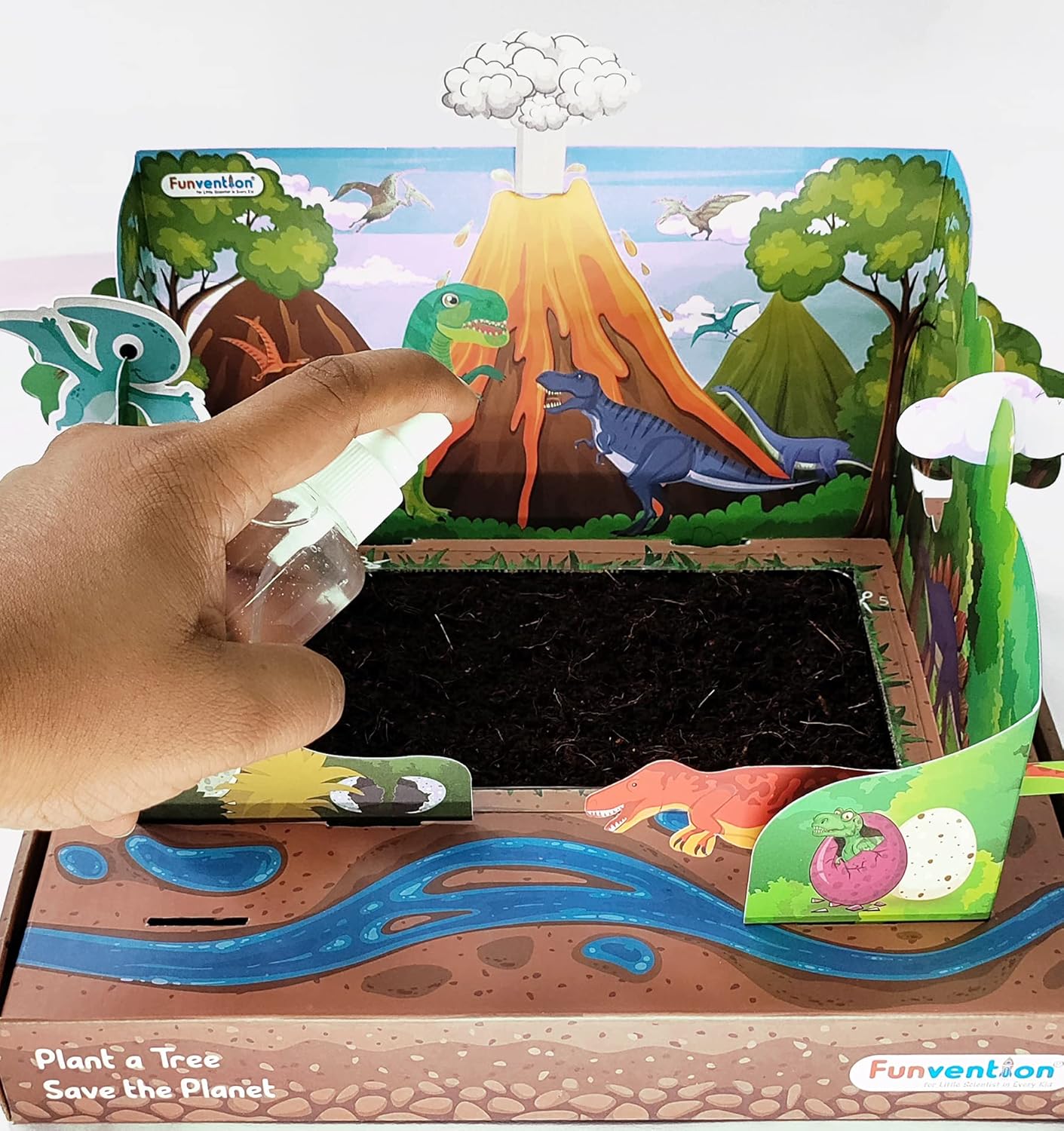Arjoos | Jurassic Garden - Sprinkler Irrigation Kit | DIY STEM Learning Kit For Kids | Birthday Gifts for Kids | (Ages 5+)