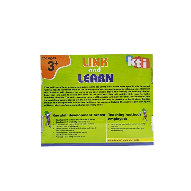 Arjoos | Link and Learn - Fun Educational Board Game | Fun Social Emotional Game to Develop Observation Skills & Intelligence | Great Birthday Gift Option (18 Puzzles -Multicolour ) .