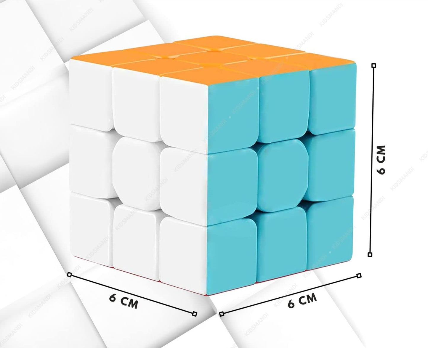 Arjoos | 3x3 Speed Sticker Less Magic Puzzle Cube | Game Toy for Kids | both for Boys and Girls (3+ Years, Multicolour Variant) 1 pcs