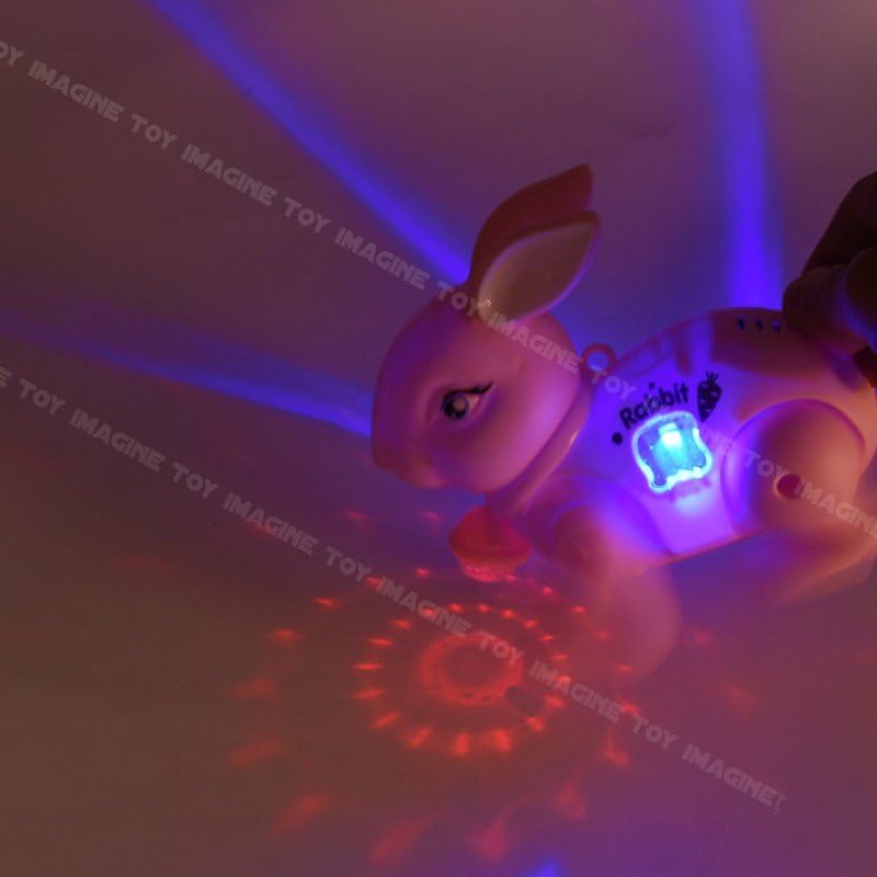 Arjoos | Magical Bunny Music & Light Show Toy | Interactive Rabbit with Songs, Flashing Lights & Dance Moves for Kids | Birthday Gifts for Kids - Pack of 1 - ( Ages - 3+ )