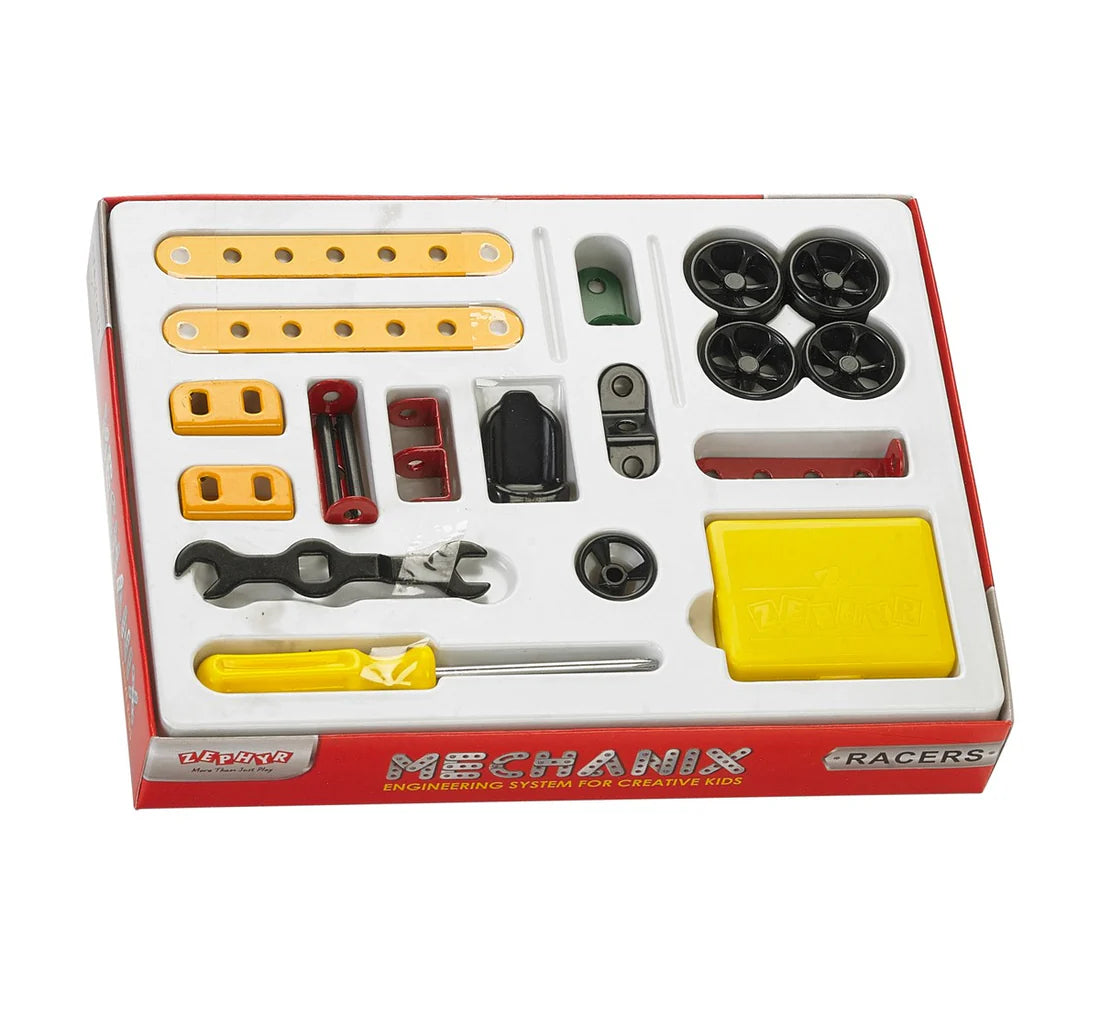 Arjoos | Mechanix Beginner Racers | Diy And Education Toy, Construction Set | Engineering System For Creative Kids | Birthday Gifts for Kids - Age - 7+Years