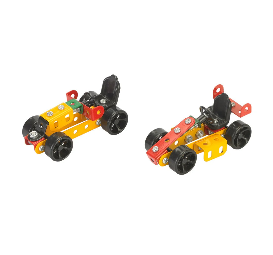 Arjoos | Mechanix Beginner Racers | Diy And Education Toy, Construction Set | Engineering System For Creative Kids | Birthday Gifts for Kids - Age - 7+Years