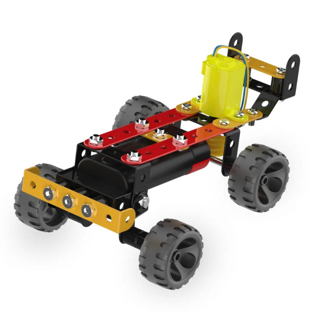 Arjoos | Mechanix Robotix-0 - Motorized | Can Make 5 Models | 106 Pieces | DIY Stem Educational Toy | Birthday Gifts for Kids - Age - 7+Years