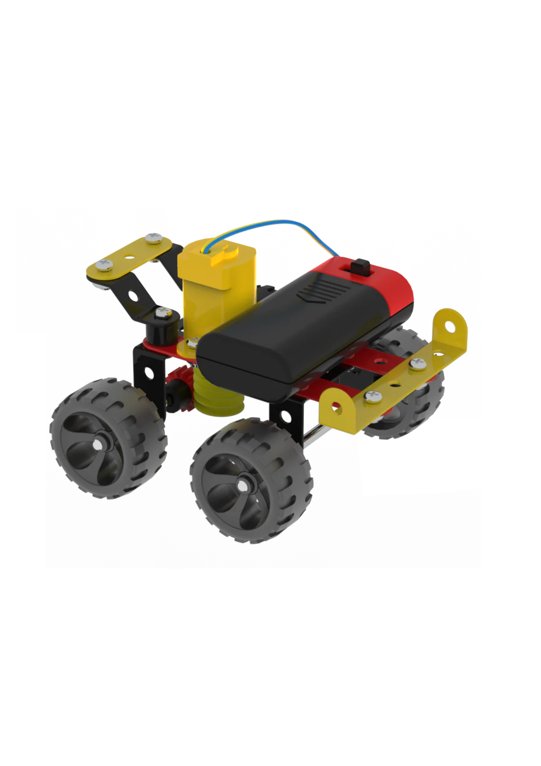Arjoos | Mechanix Robotix-0 - Motorized | Can Make 5 Models | 106 Pieces | DIY Stem Educational Toy | Birthday Gifts for Kids - Age - 7+Years
