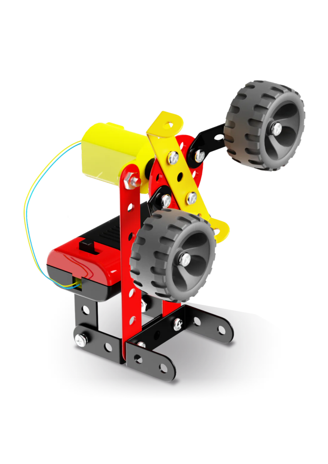Arjoos | Mechanix Robotix-0 - Motorized | Can Make 5 Models | 106 Pieces | DIY Stem Educational Toy | Birthday Gifts for Kids - Age - 7+Years