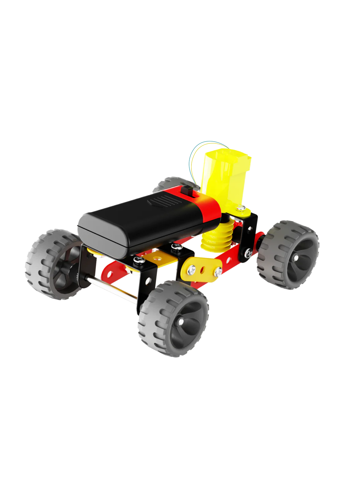 Arjoos | Mechanix Robotix-0 - Motorized | Can Make 5 Models | 106 Pieces | DIY Stem Educational Toy | Birthday Gifts for Kids - Age - 7+Years