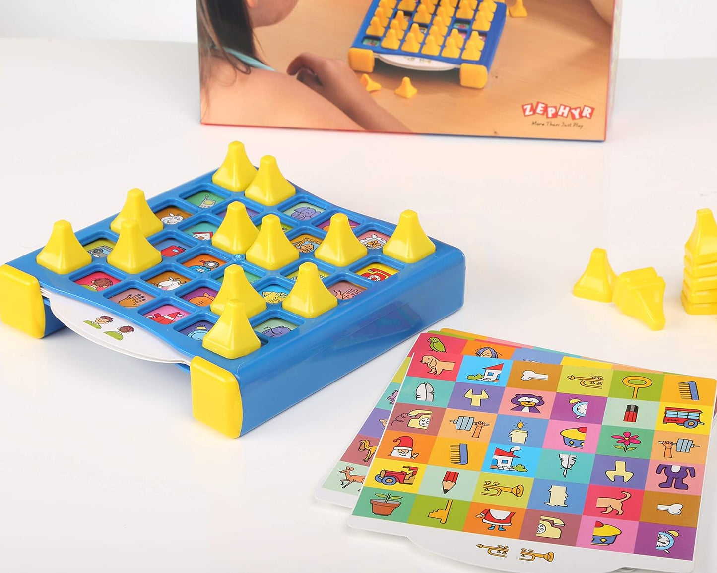Arjoos | Memory Skills for Kids (Multicolour) | 1 Playing Box, 10 Playing Sheets, 36 Pegs | Sharpen Your Memory | Game for Kids | Toys for kids