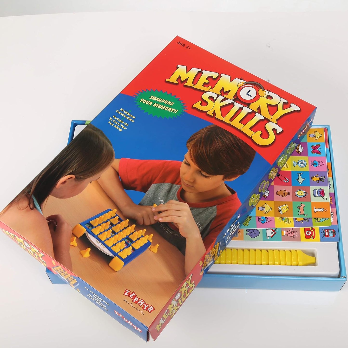 Arjoos | Memory Skills for Kids (Multicolour) | 1 Playing Box, 10 Playing Sheets, 36 Pegs | Sharpen Your Memory | Game for Kids | Toys for kids
