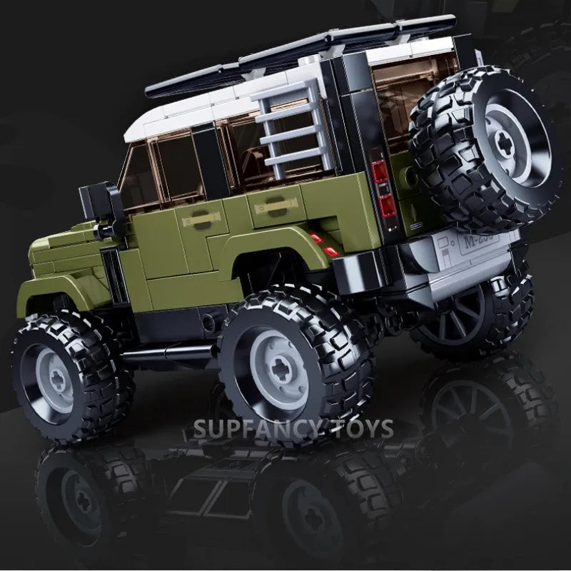 Arjoos | Sluban Orv Suv Building Blocks, Construction Toy for Kids 317 pieces | Toys Morden Military B1013 T300 Tank SUV Car | 302PCS Bricks Off-road Vehicle Compactable With Leading Brands (Green) | Ages 8+ | Toys for kids
