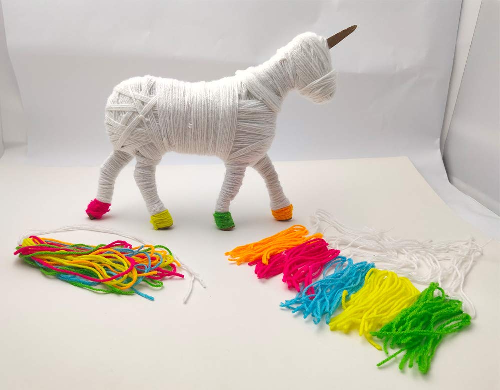 Arjoos | Mom and Baby Yarn Unicorns - Unicorn Toy | Art and Craft Set for Girls | Games for Girls Age 8 to12 Craft | Birthday Gifts for Kids - Age - 8+Years