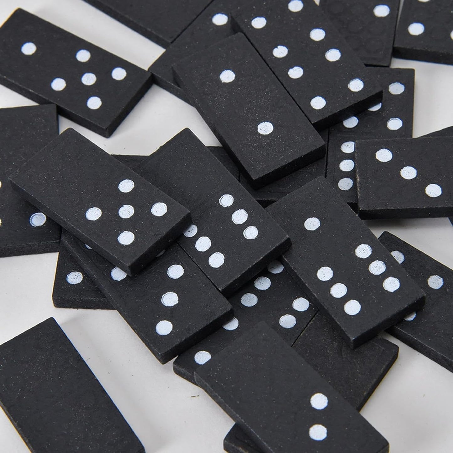 Arjoos | Premium Double 6 Dominoes Game – Black Domino Tiles with Wooden Case – Great for Family Game Night & Travel | Birthday return Gifts for kids - pack of 1