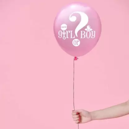 Arjoos | Printed Baby Girl or Boy Balloons -Party Balloon Bouquet - Fun & Festive Decorations for Baby Showers | Party supplies Kit For Birthday Parties - ( Pack of 1 )