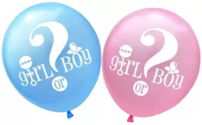 Arjoos | Printed Baby Girl or Boy Balloons -Party Balloon Bouquet - Fun & Festive Decorations for Baby Showers | Party supplies Kit For Birthday Parties - ( Pack of 1 )