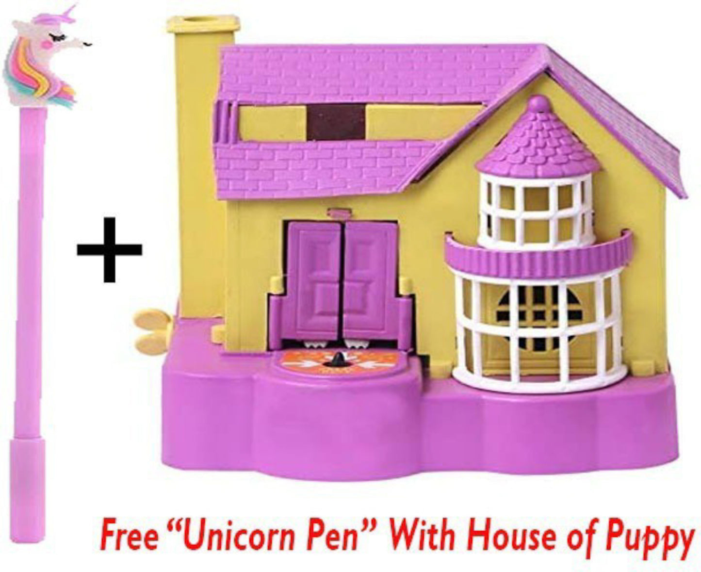 Arjoos | Puppy Dog House Classic Coin Bank Saving Box for Kids | Both Boys And Girls | Multicolour variant | Return Gift For Kids - ( Pack of 1 , Multicolour )