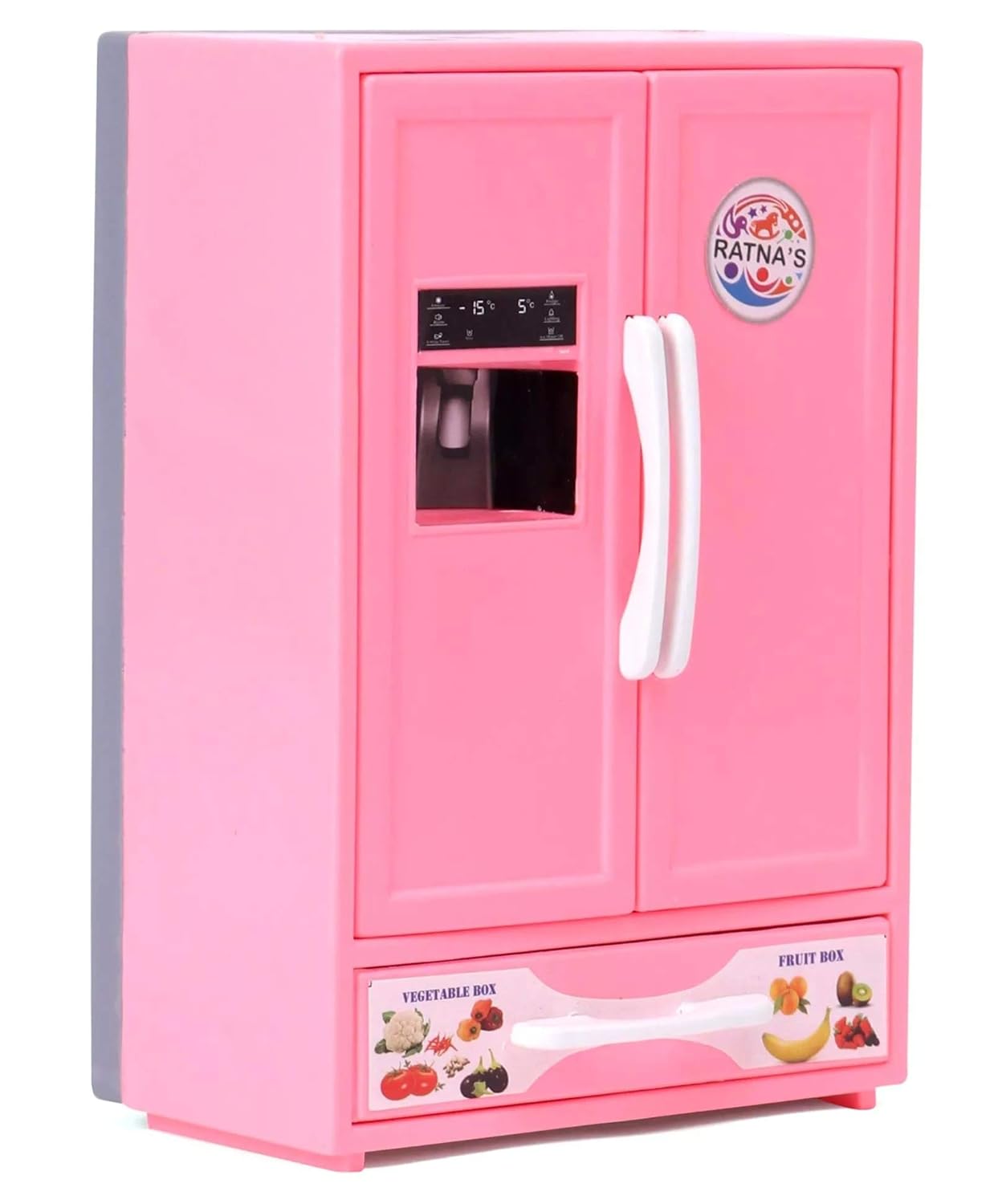 Arjoos Refrigerator Miniature Toy For Kids Play House Pink