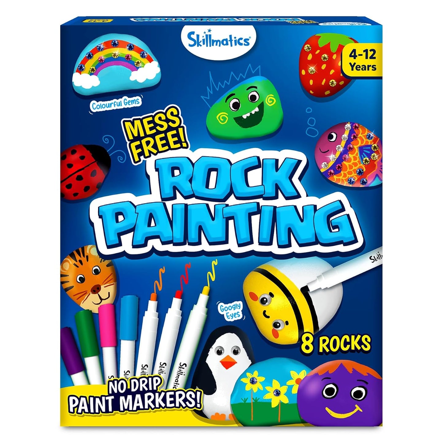Arjoos | Rock Painting Kit | Mess-Free Art & Craft Activity | Craft Kits & Supplies, DIY Creative Activity | Birthday Gifts for Kids - Age - 5+Years
