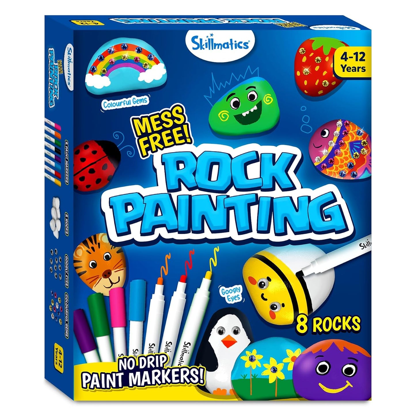 Arjoos | Rock Painting Kit | Mess-Free Art & Craft Activity | Craft Kits & Supplies, DIY Creative Activity | Birthday Gifts for Kids - Age - 5+Years