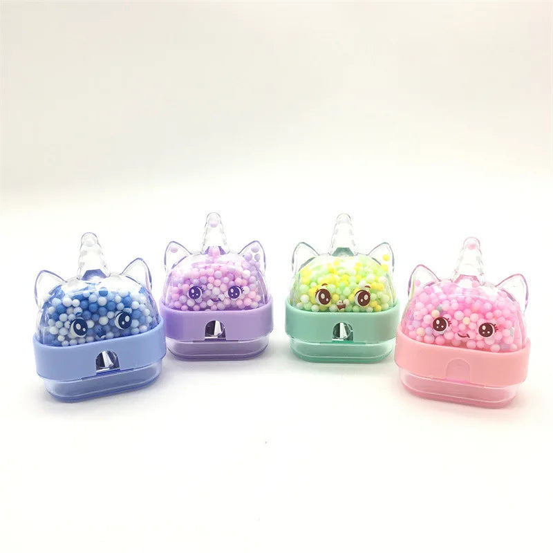 Arjoos | Cute Kawaii Cartoon Unicorn Pencil Sharpener Cute Stationery School Office Supplies for Student Sharpener Prizes Cute Sharpener